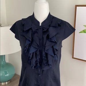 Ann Taylor LOFT ruffle blouse